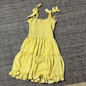 Sunny Yellow Ruffle Dress